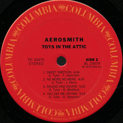 Aerosmith : Toys In The Attic (LP, Album, Fir)