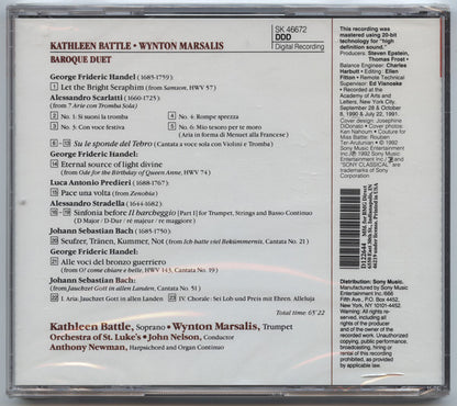 Kathleen Battle • Wynton Marsalis : Baroque Duet (CD, Album, Club)
