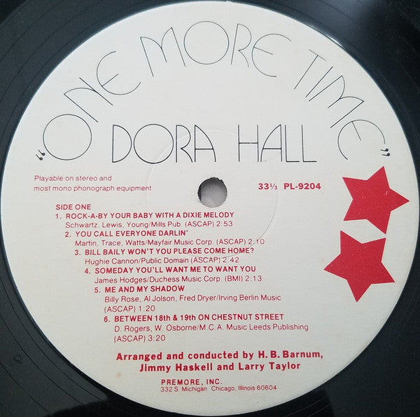 Dora Hall : One More Time (LP, Album)