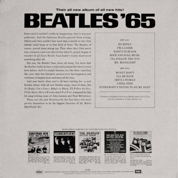 The Beatles : Beatles '65 (LP, Album, RE, Win)