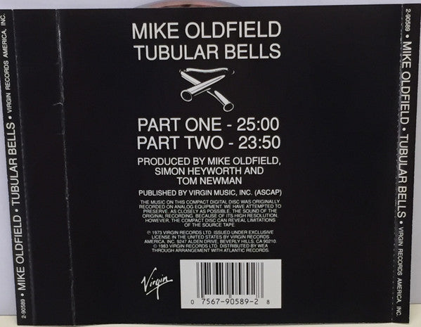 Mike Oldfield : Tubular Bells (CD, Album, RE)
