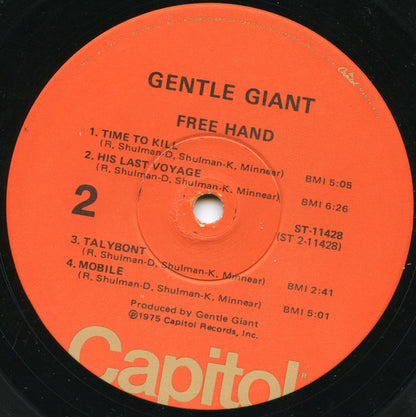 Gentle Giant : Free Hand (LP, Album, Win)