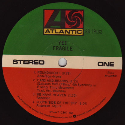 Yes : Fragile (LP, Album, RE, MO )