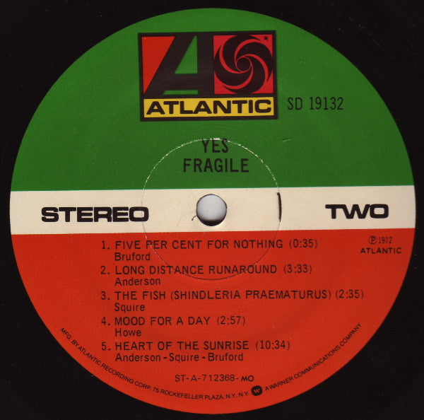 Yes : Fragile (LP, Album, RE, MO )
