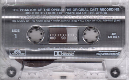 The Original Cast* Starring Michael Crawford, Sarah Brightman, Steve Barton : Highlights From The Phantom Of The Opera (The Original Cast Recording) (Cass, Album, 35)