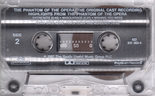 The Original Cast* Starring Michael Crawford, Sarah Brightman, Steve Barton : Highlights From The Phantom Of The Opera (The Original Cast Recording) (Cass, Album, 35)