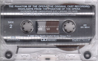 The Original Cast* Starring Michael Crawford, Sarah Brightman, Steve Barton : Highlights From The Phantom Of The Opera (The Original Cast Recording) (Cass, Album, 35)