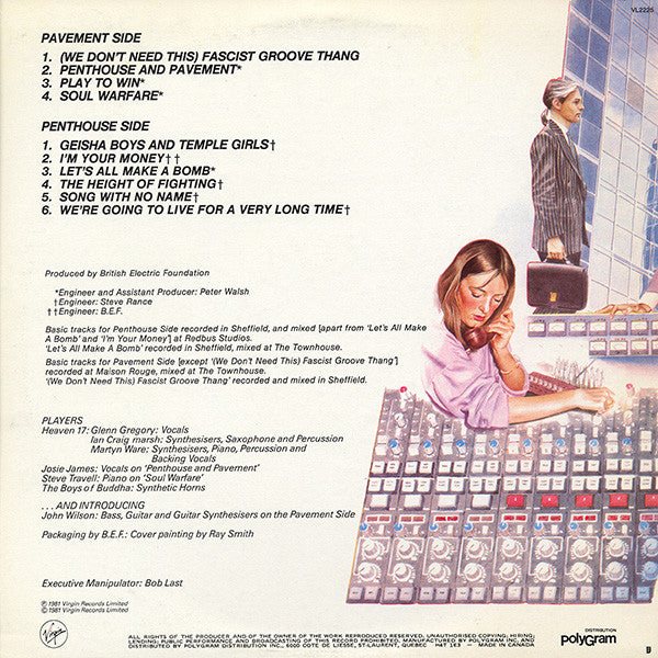 Heaven 17 : Penthouse And Pavement (LP, Album)