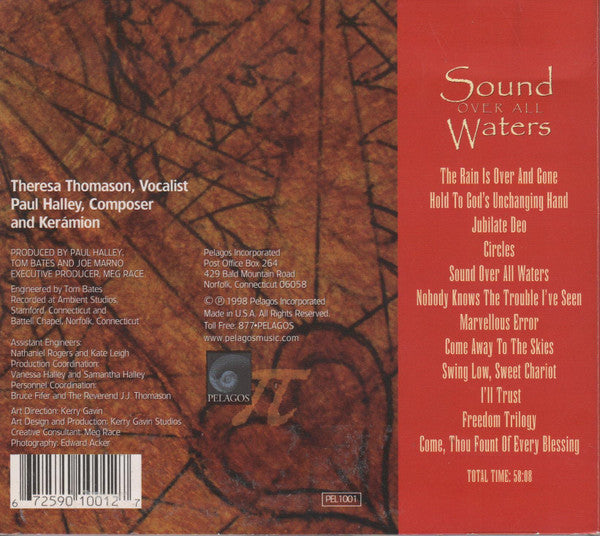 Theresa Thomason With Paul Halley And Kerámion : Sound Over All Waters (CD, Album)