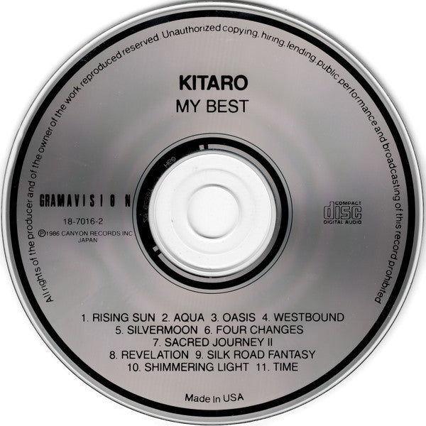 Kitaro : My Best (CD, Comp)