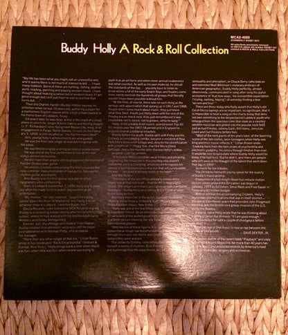 Buddy Holly : A Rock & Roll Collection (2xLP, Comp, RE, Pin)