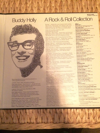 Buddy Holly : A Rock & Roll Collection (2xLP, Comp, RE, Pin)
