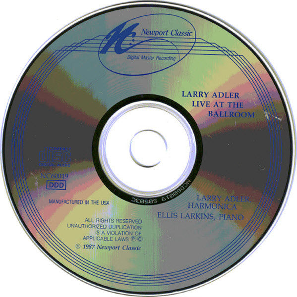 Larry Adler : Live at the Ballroom (CD, Album)