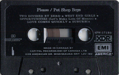 Pet Shop Boys : Please (Cass, Album, RE, Dol)