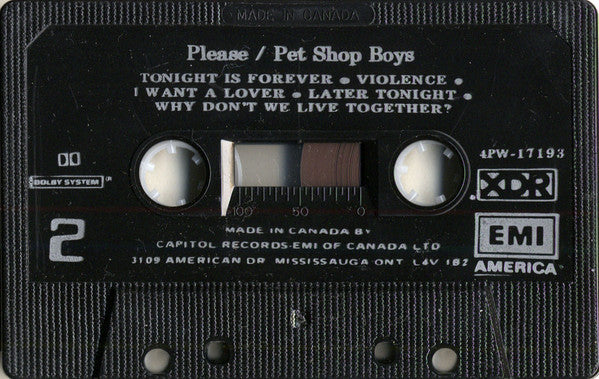 Pet Shop Boys : Please (Cass, Album, RE, Dol)