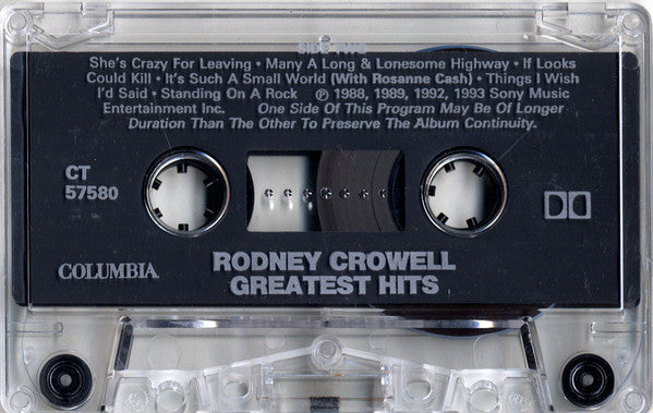 Rodney Crowell : Greatest Hits (Cass, Comp, Dol)