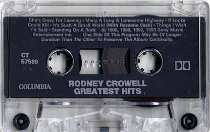 Rodney Crowell : Greatest Hits (Cass, Comp, Dol)