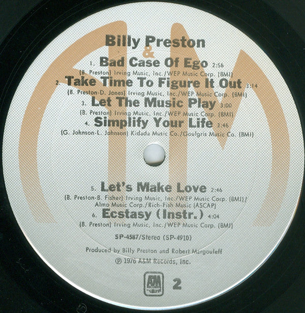 Buy Billy Preston : Billy Preston (LP, Album) Online for a great