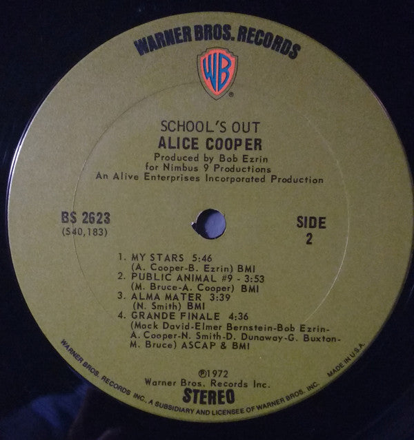 Alice Cooper : School's Out (LP, Album, RP, Ter)