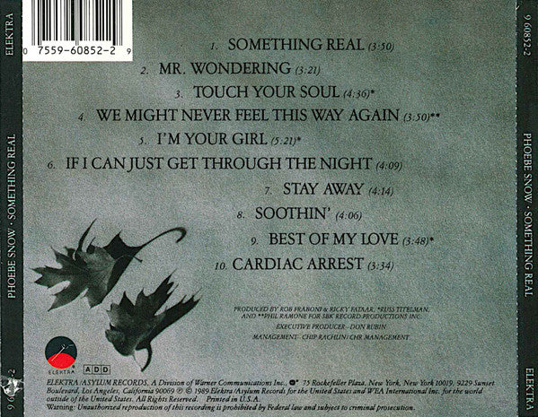 Phoebe Snow : Something Real (CD, Album)