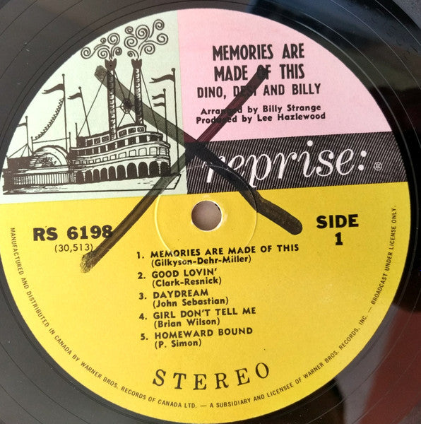 Dino, Desi & Billy : Memories Are Made Of This (LP, Album)
