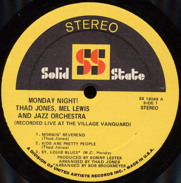 Buy Thad Jones / Mel Lewis Orchestra : Monday Night (LP, Album