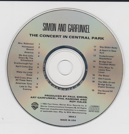 Simon & Garfunkel : The Concert In Central Park (CD, Album, RE)