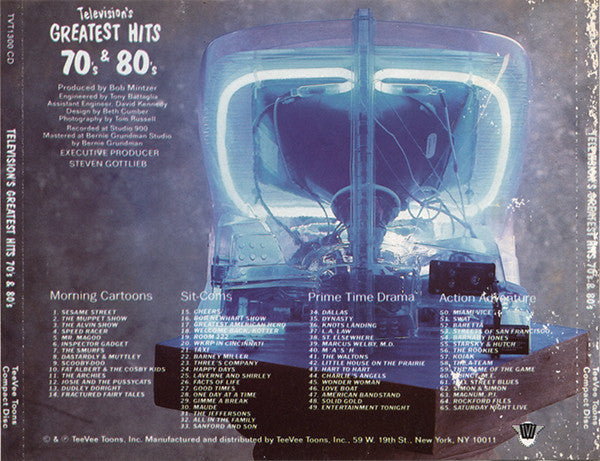 Various : Television's Greatest Hits 70's & 80's (CD, Comp, Club)