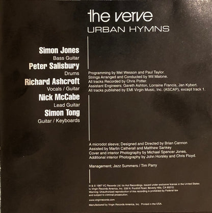 The Verve : Urban Hymns (CD, Album)