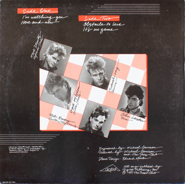 The Press Club : It's No Game (12", EP)