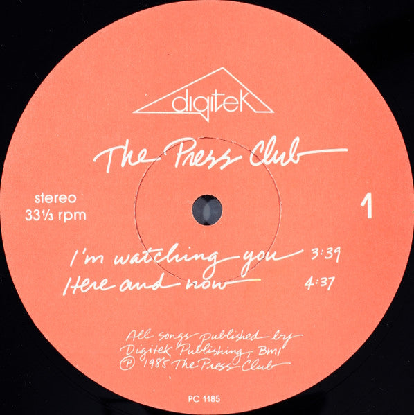 The Press Club : It's No Game (12", EP)