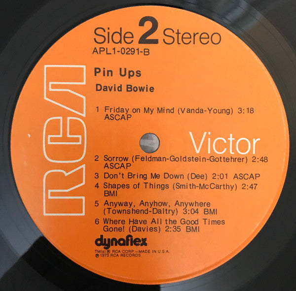 Bowie* : Pinups (LP, Album, Ind)