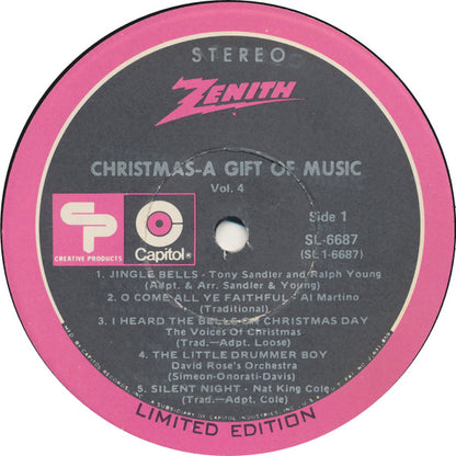 Various : Zenith Presents Christmas A Gift Of Music Volume 4 (LP, Comp, Ltd)