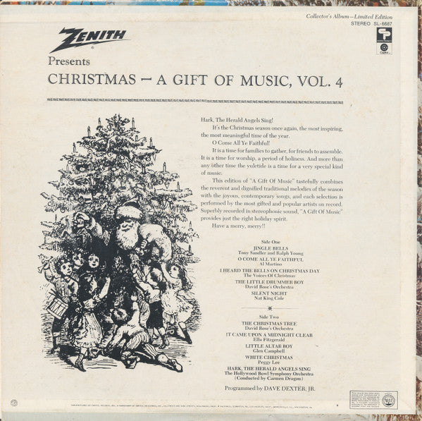 Various : Zenith Presents Christmas A Gift Of Music Volume 4 (LP, Comp, Ltd)
