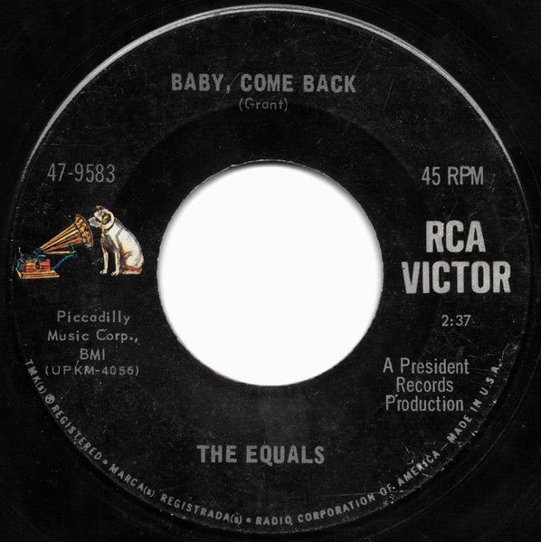 The Equals : Baby, Come Back / Hold Me Closer (7", Single, Roc)