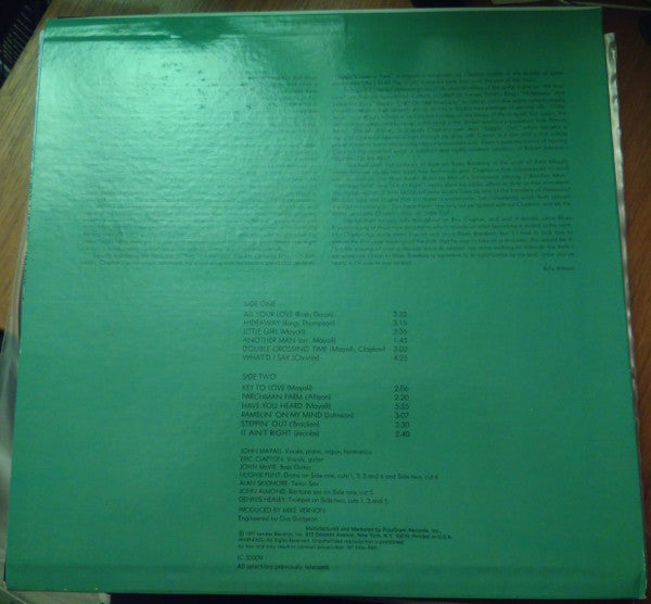 John Mayall With Eric Clapton : Blues Breakers (LP, Album, RE, 53 )