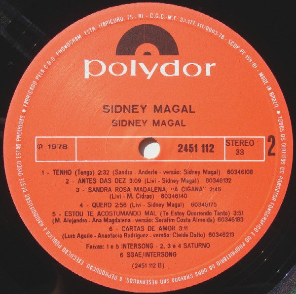 Sidney Magal : Sidney Magal (LP, Album)