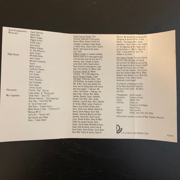 Tony Terry : Forever Yours (Cass, Album)
