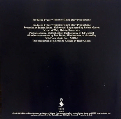 Tom Waits : Closing Time (CD, Album, RE, RP, Com)