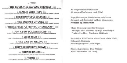 Hugo Montenegro And His Orchestra : Music From "The Good, The Bad And The Ugly" & "A Fistful Of Dollars" & "For A Few Dollars More" (CD, RE, RM)