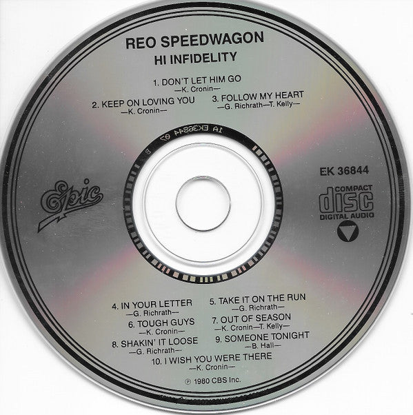 REO Speedwagon : Hi Infidelity (CD, Album, RE, Pit)