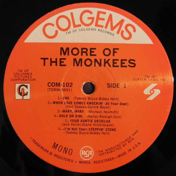 The Monkees : More Of The Monkees (LP, Album, Mono)