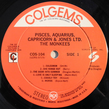The Monkees : Pisces, Aquarius, Capricorn & Jones, Ltd. (LP, Album, Ind)