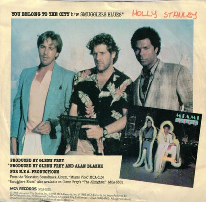 Glenn Frey : You Belong To The City (7", Glo)