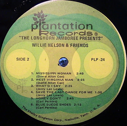 Willie Nelson : The Longhorn Jamboree Presents Willie Nelson & His Friends (LP, Comp)
