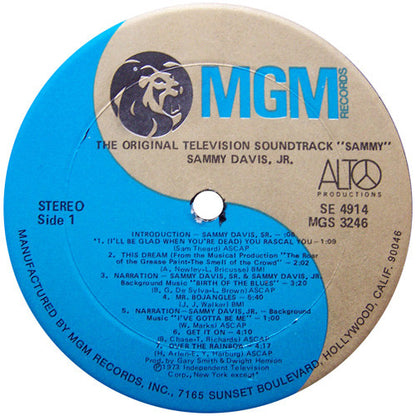 Sammy Davis, Jr.* : Sammy - The Original Television Sound Track (LP, Album)