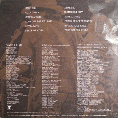 Neil Young : Comes A Time (LP, Album, RP, Win)