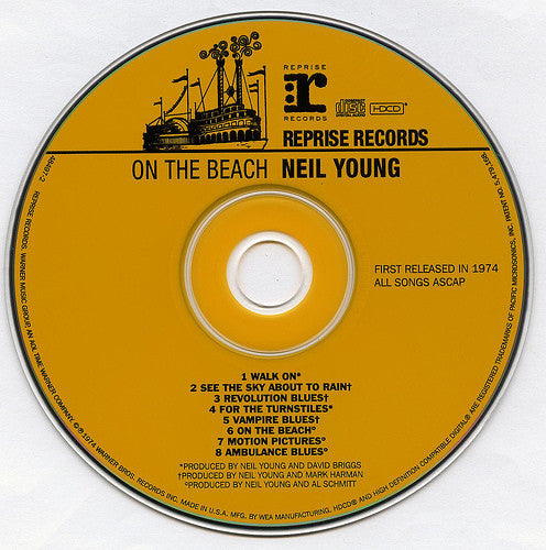 Neil Young : On The Beach (HDCD, Album, RE, RM, Oly)