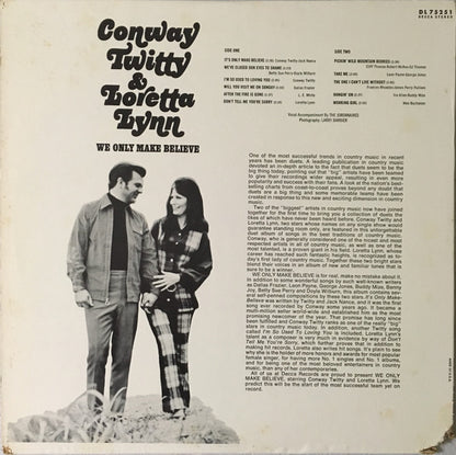 Loretta Lynn & Conway Twitty* : We Only Make Believe (LP, Album, Club)