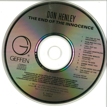 Don Henley : The End Of The Innocence (CD, Album, Club, SRC)